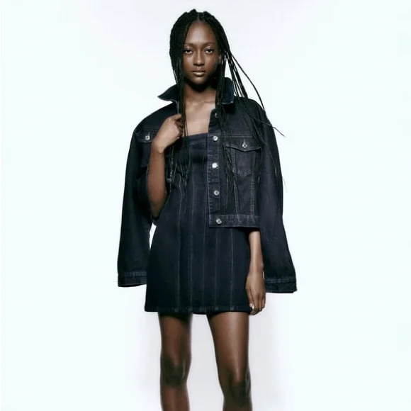 Zara | Dresses | Zara Denim Corset Dress | Poshmark